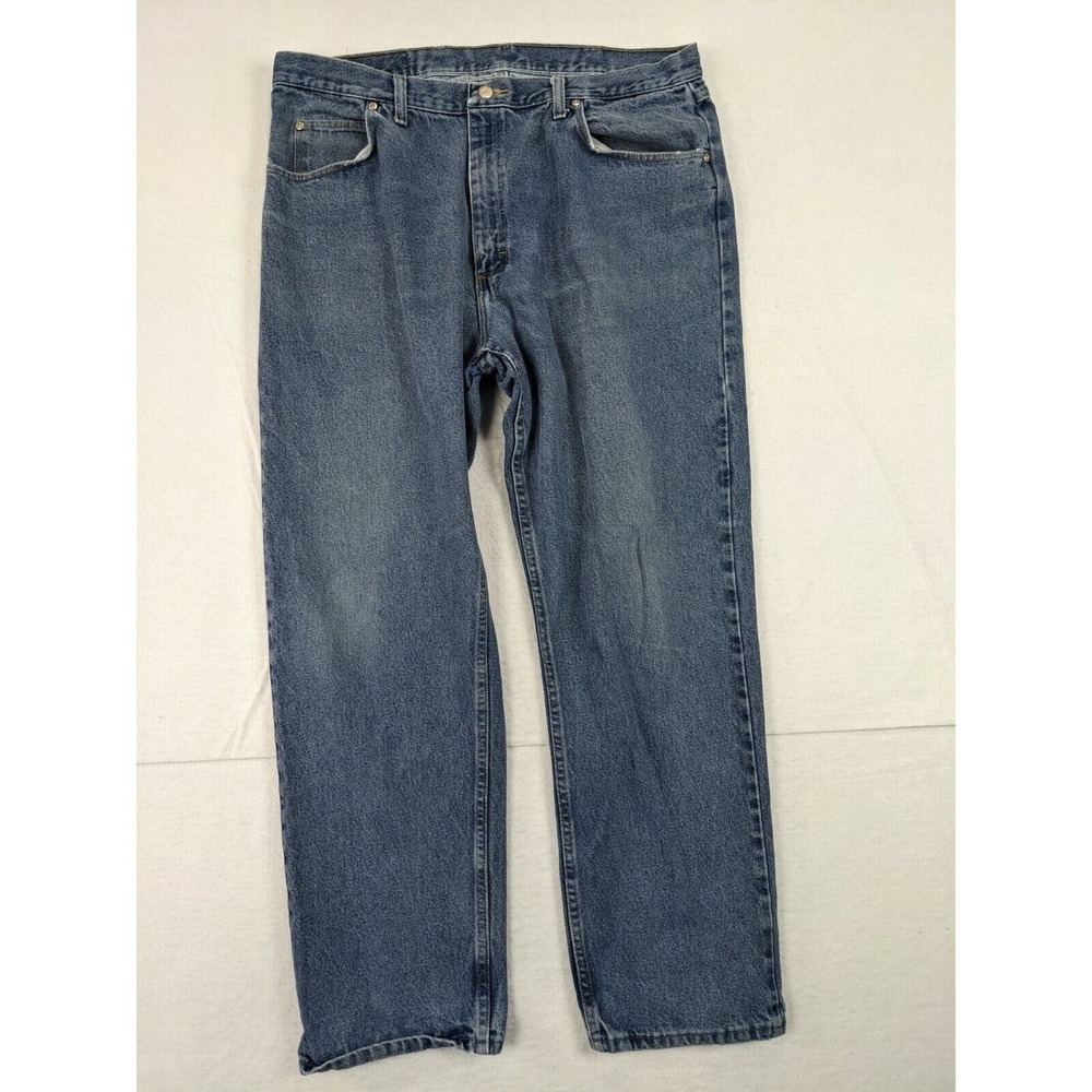 Wrangler‎ Mens Jeans Relaxed Fit Sz 40 x 32 Cotton Blue